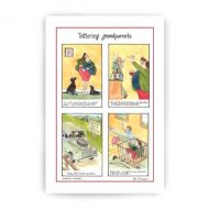 Tea Towel Tottering Grand parents