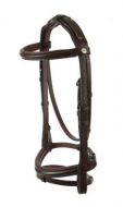 jeffries Wembley Pro Raised and Padded Bridle with Flash Noseband and Nylon Lined Reins