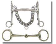 Korsteel Fixed Cheek Mullen Mouth Weymouth & Bradoon Set