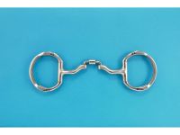 Myler Correctional Ported Barrel Eggbutt Snaffle with hooks 41PB-5"